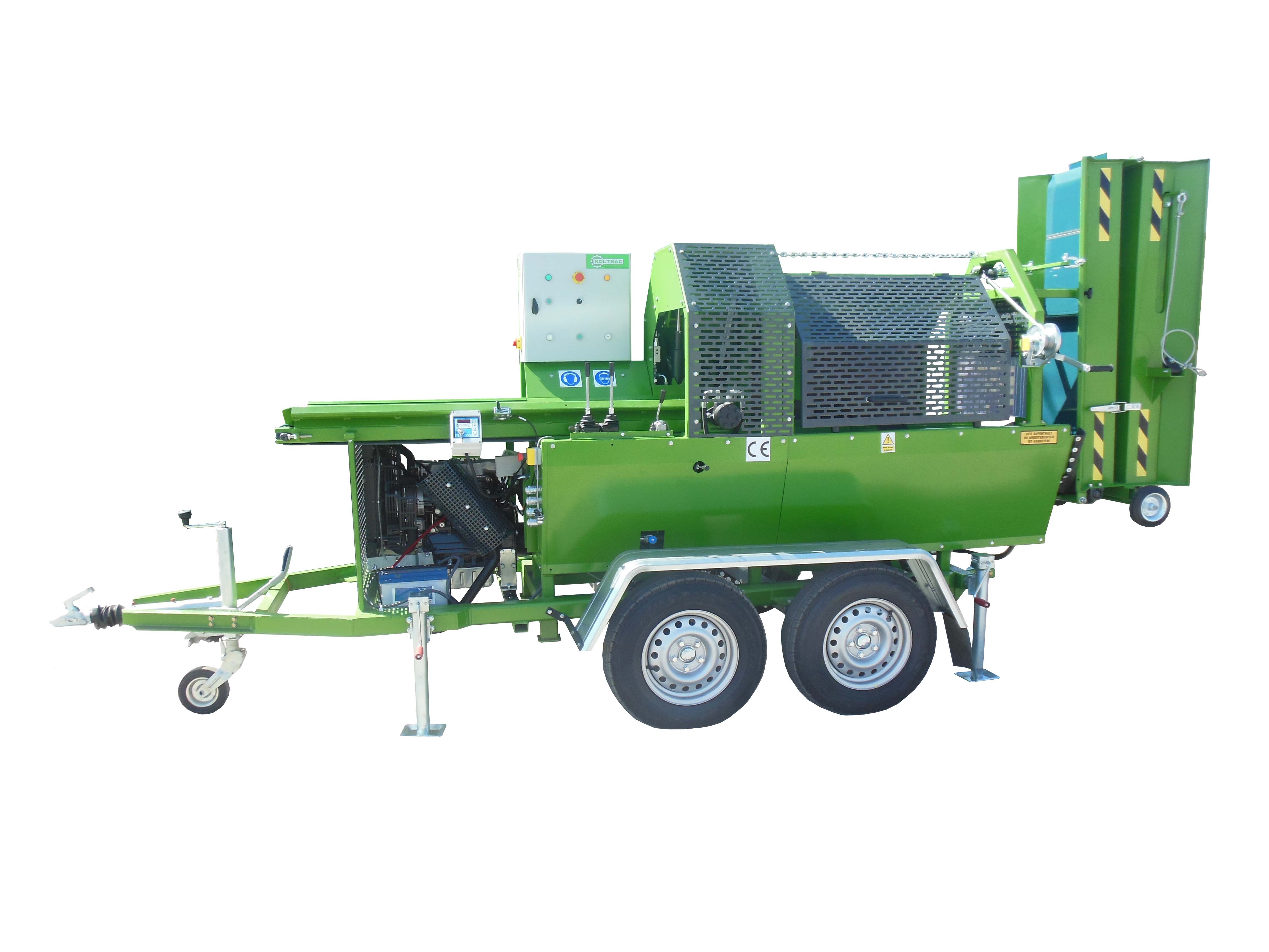 Piło-łuparka z silnikiem Diesla